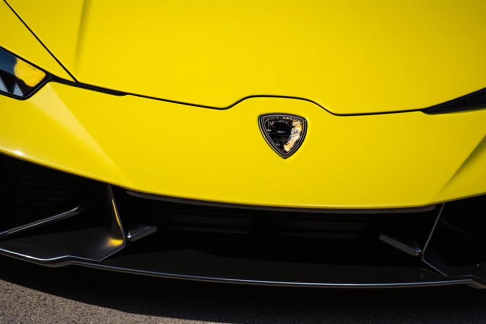 Détail phare Lamborghini Huracan EVO
