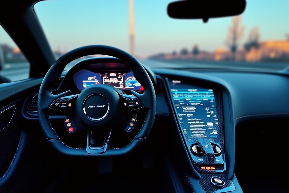 Poste de pilotage McLaren 720S