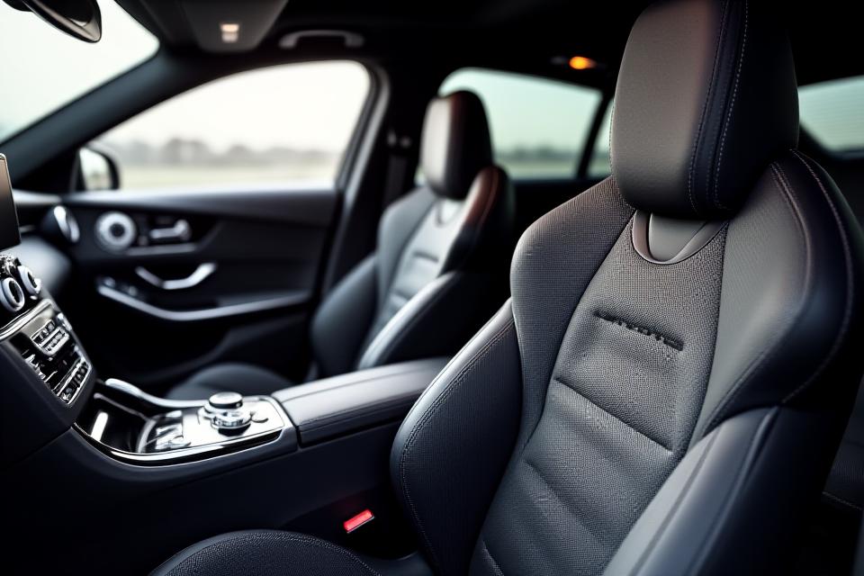 Intérieur alcantara et carbone Mercedes C63