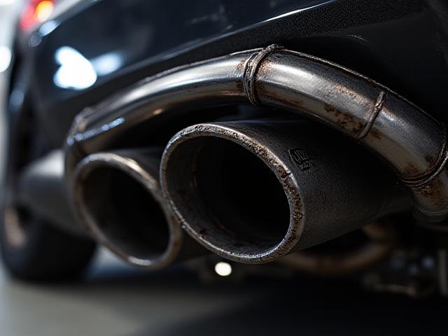 Image d'un système d'échappement sur mesure en acier inoxydable de haute qualité
